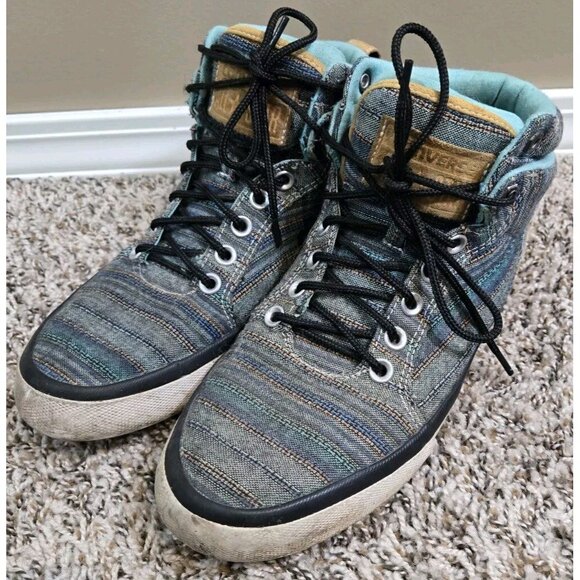 Men's Converse Bassline Textile Upper High Top All Stars Sneakers, Sz 9 - Picture 1 of 10